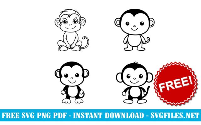 Cute-Monkey-Bundle-svg-png-free