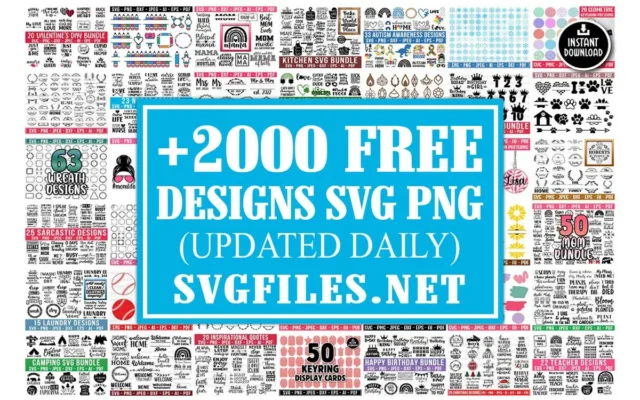 +2000-Free-Designs-SVG-PNG-Vector-Clipart-Cut-file