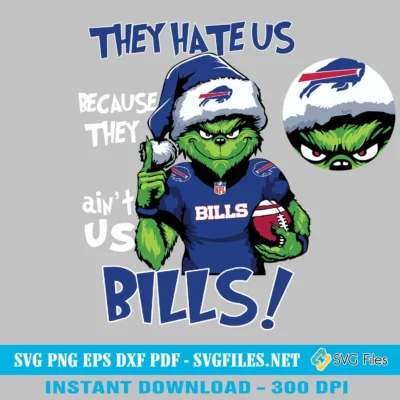 Free Grinch Buffalo Bills SVG PNG - NFL: The Ultimate Fan Fusion