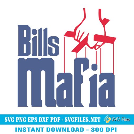 Bills Mafia SVG PNG - The Godfather Buffalo Bills Design