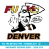 Fu KC Denver SVG PNG - From KC With Love SVG - Kansas City Chiefs Designs