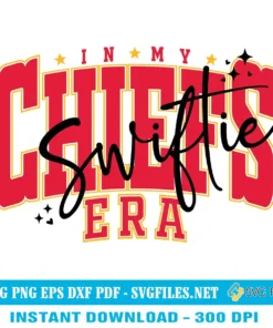 In My Chiefs Era Swiftie SVG PNG, Taylor Swift KC Chiefs Designs