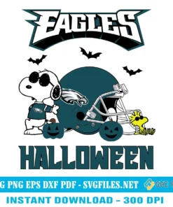 Peanuts Eagles Halloween SVG PNG, Snoopy Philadelphia Eagles Football Designs