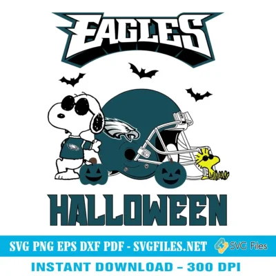 Peanuts Eagles Halloween SVG PNG, Snoopy Philadelphia Eagles Football Designs