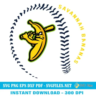 Savannah-Bananas-Baseball-Lover-SVG-PNG-Design