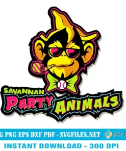 Savannah-Party-Animals-Savannah-Bananas-SVG-PNG-