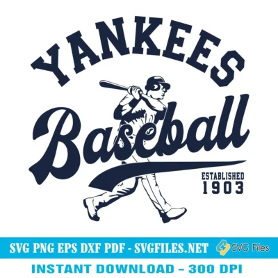 Yankees Baseball Established 1903 SVG - New York Yankees Designs