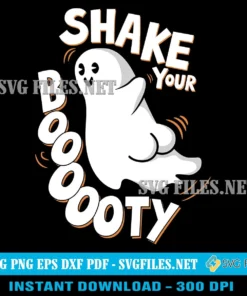 Shake Your Booty SVG PNG – Fun Halloween Ghost Design