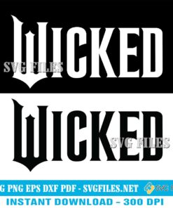 Wicked 2024 film Logo SVG PNG file | Wicked Movie