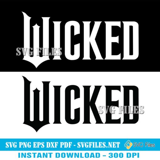 Wicked 2024 film Logo SVG PNG file | Wicked Movie