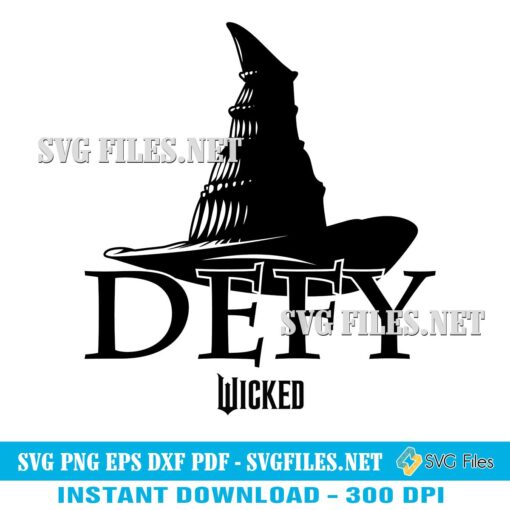 Wicked Defy SVG PNG Design Cut File| Elphaba SVG| Wicked 2024