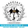 Basgiath War College Dragon Rider SVG PNG| Fourth Wing Design