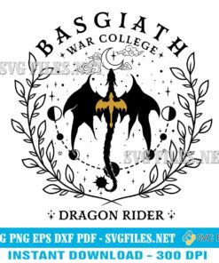 Basgiath War College Dragon Rider SVG PNG| Fourth Wing Design