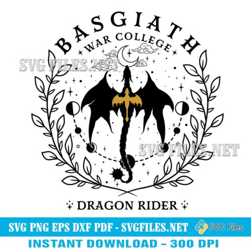 Basgiath War College Dragon Rider SVG PNG| Fourth Wing Design