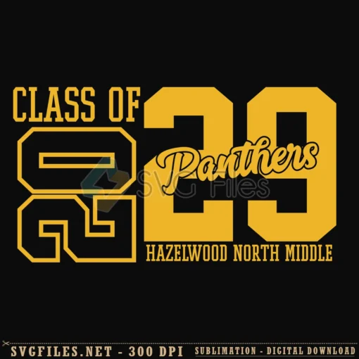 Class of 2029 Panthers SVG