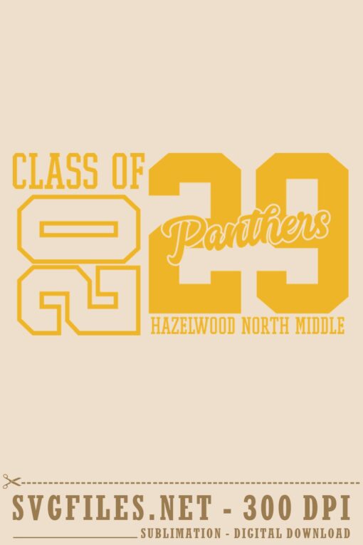 Class of 2029 Panthers SVG