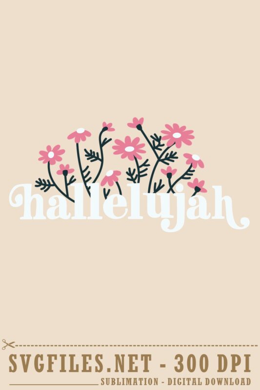 Hallelujah SVG design