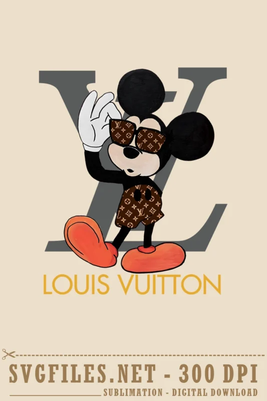 Mickey Mouse Louis Vuitton PNG