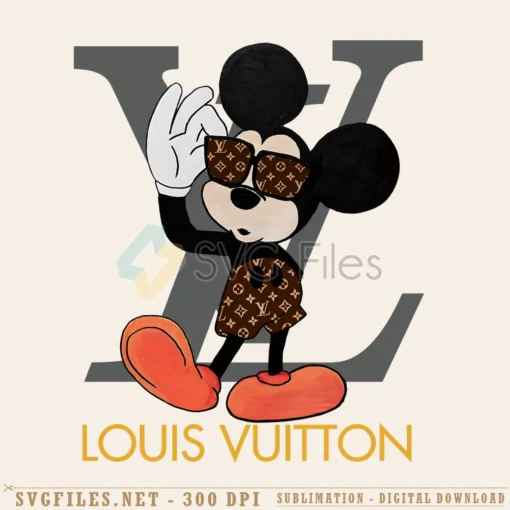 Mickey Mouse Louis Vuitton PNG
