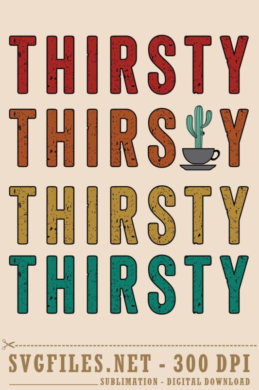 Thirsty Cactus SVG