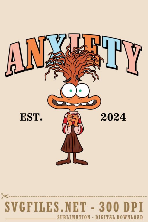 Disney Anxiety Est 2024 SVG PNG Design
