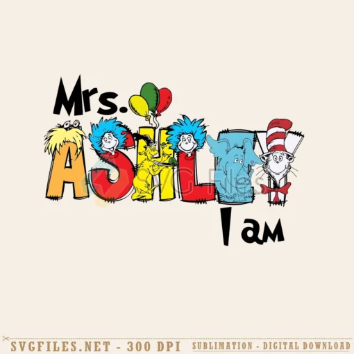 Personalized Name Dr Seuss PNG