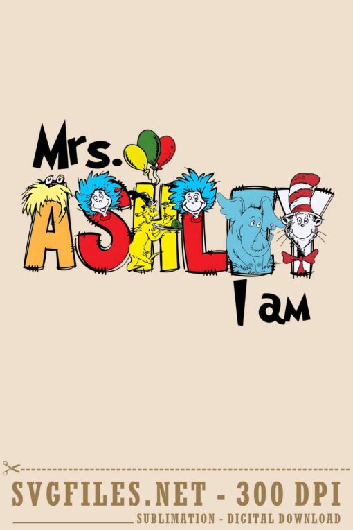 Personalized Name Dr Seuss PNG